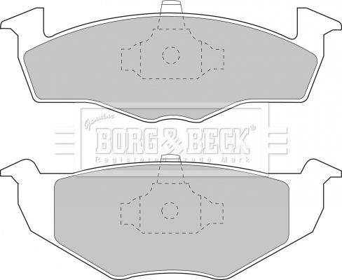 BORG & BECK Piduriklotsi komplekt,ketaspidur BBP1555